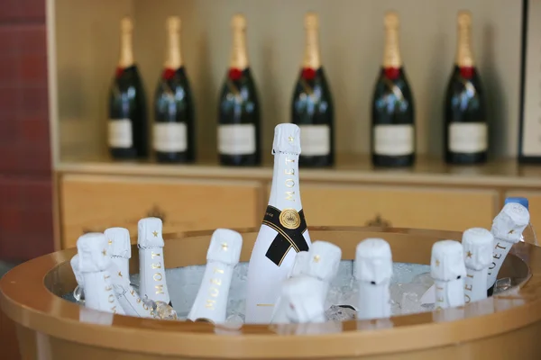 Moet and Chandon champagne presented at the National Tennis Center during US Open 2014