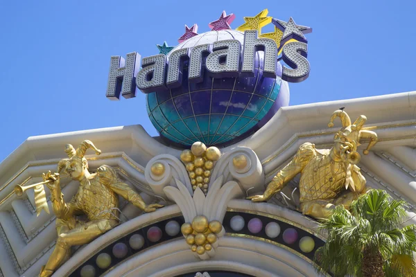 Sign in the front of the Harrah s Las Vegas Hotel and Casino