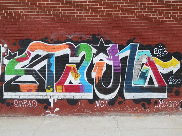 Graffiti art at East Williamsburg in Brooklyn