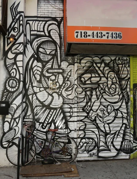 Mural art at JMZ Walls in Brooklyn