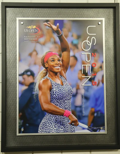 US Open 2015 poster on display at the Billie Jean King National Tennis Center