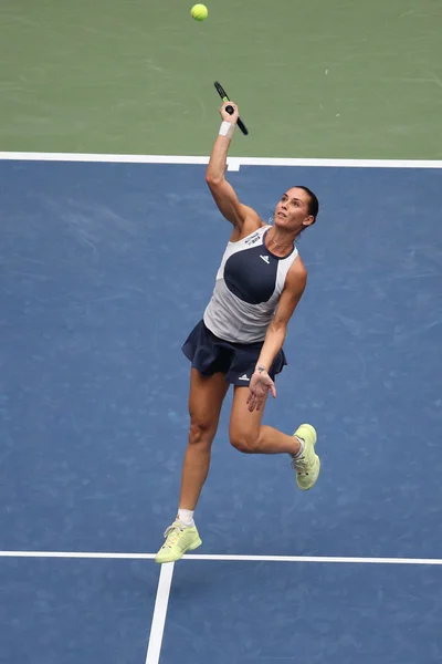 US Open 2015 champion Flavia Pennetta of Italy in action during her final match at US Open 2015