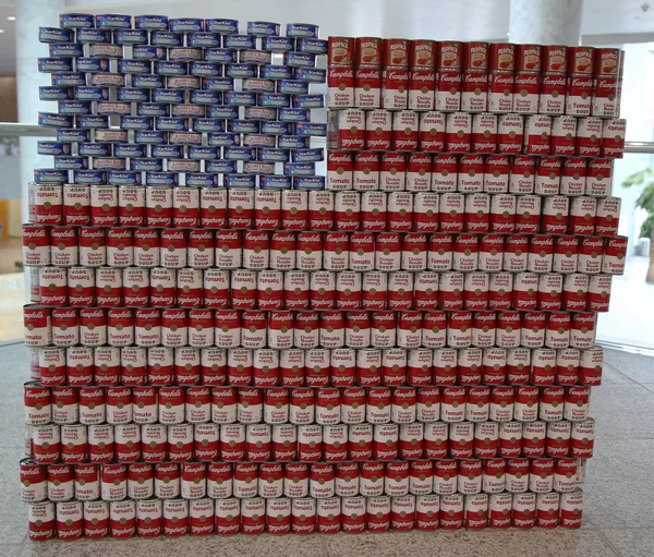 Food sculpture presented at 9th Annual Long Island Canstruction competition