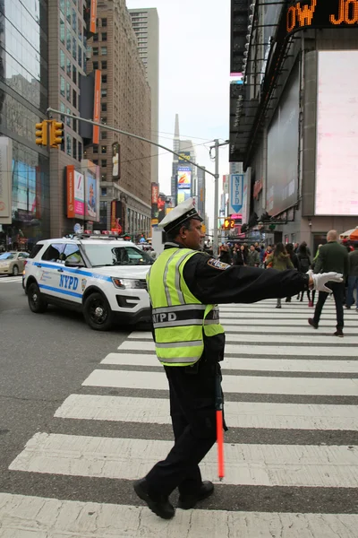 NYPD Traffic Control Police Officer in Lower Manhattan
