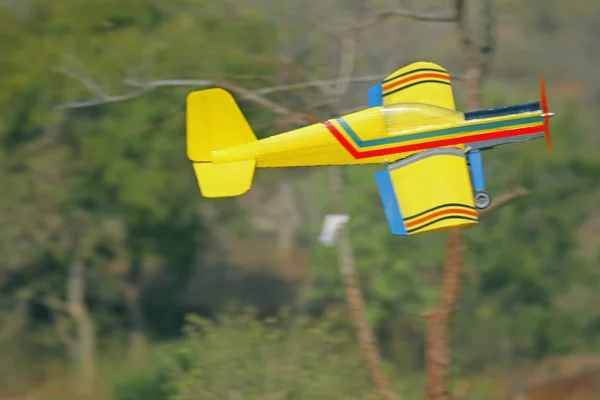 RC model airplane take off
