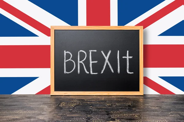 June 23: Brexit UK EU referendum concept with flag and handwriti