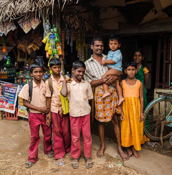 THANJAVUR, INDIA - FEBRUARY 13: An unidentified school children