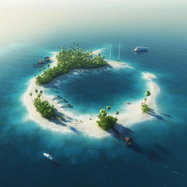 Private paradise tropical island