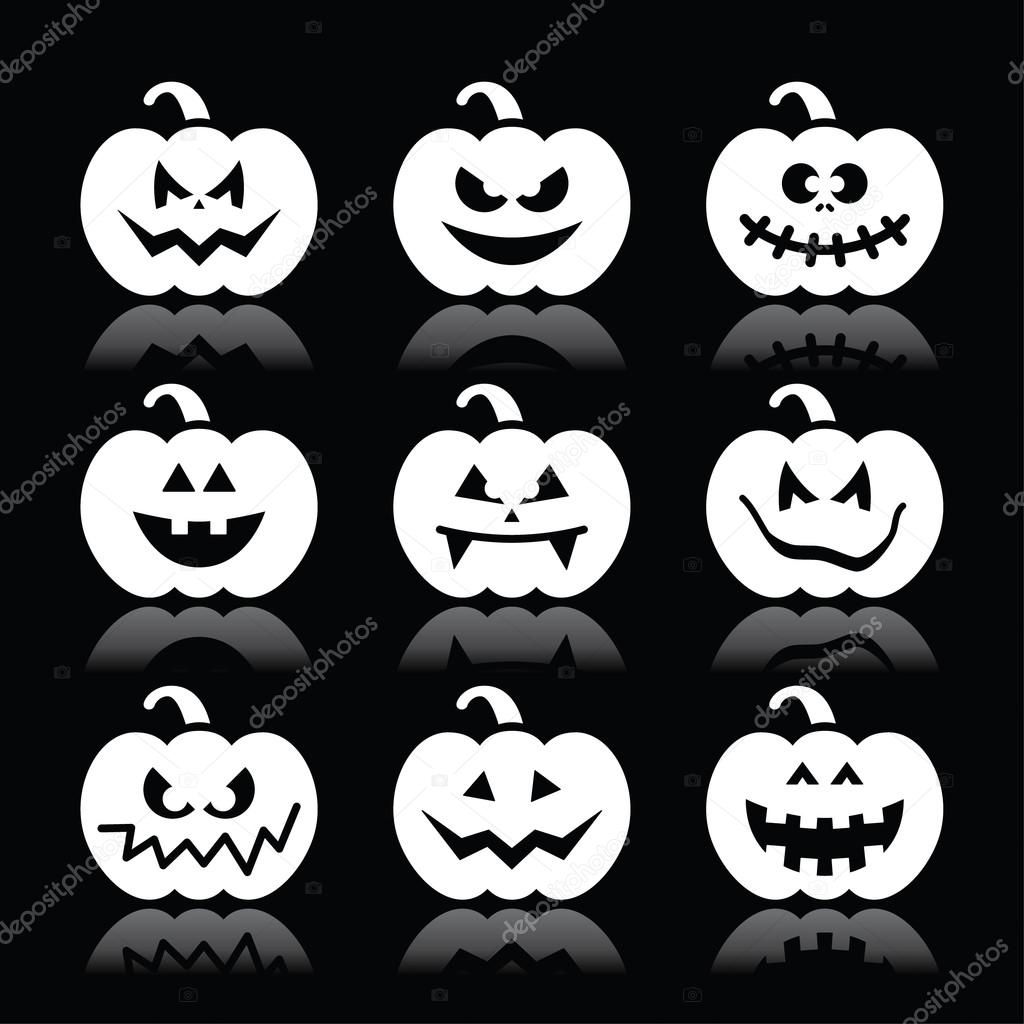 Vektor Illustration Von Cartoon Halloween K 252 Rbis | halloween k 252 rbis vektor icons auf schwarzem hintergrund Vektor Illustration Von Cartoon Halloween K 252 Rbis | halloween k 252 rbis vektor icons auf schwarzem hintergrund