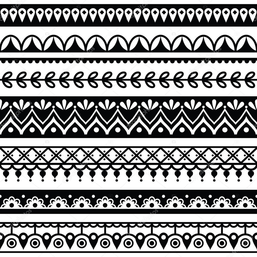 mehndi indische henna tattoo nahtlose muster design mehndi indische henna tattoo nahtlose muster design
