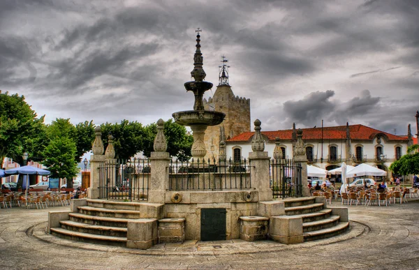 Renaissance water fountain in Caminha, Portugal
