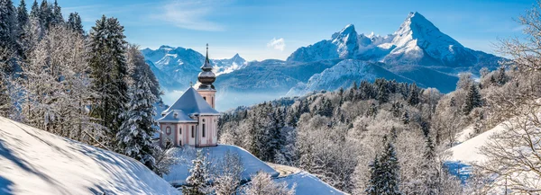Beautiful winter landscape in the Bavarian Alps, Germany