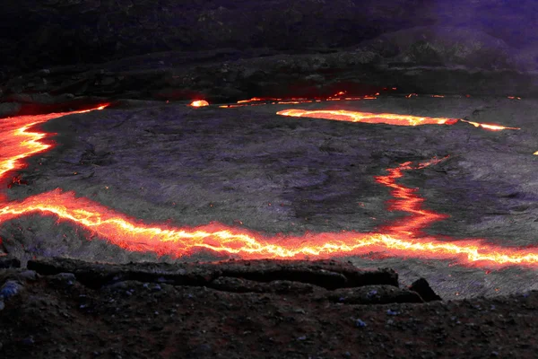 Burning lava lake in the Erta Ale volcano-Danakil-Ethiopia. 0239