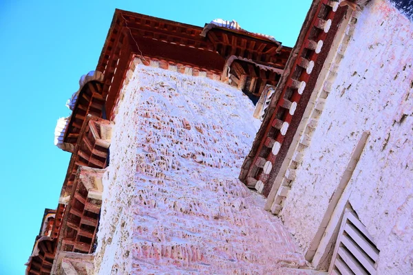 Detail of whitewashed walls.  Potala palace-Lhasa-Tibet. 1402