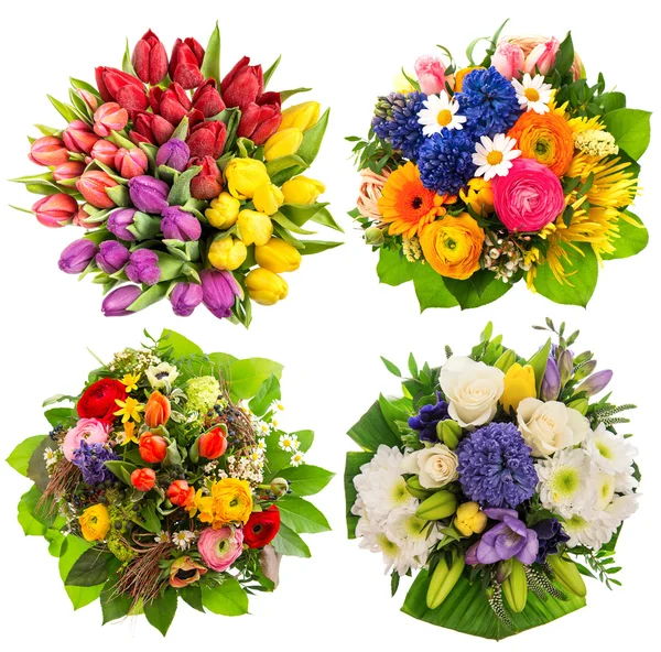 Colorful flower bouquets