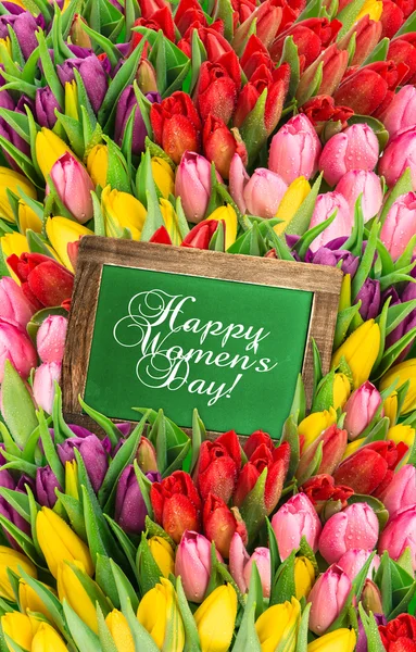 Happy Women's Day floral  background