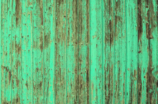Wooden old turquoise background. Blue green shabby chic texture