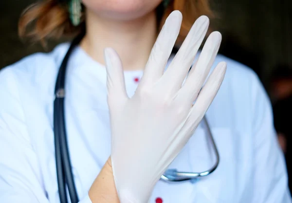 Doctor gloves, medical