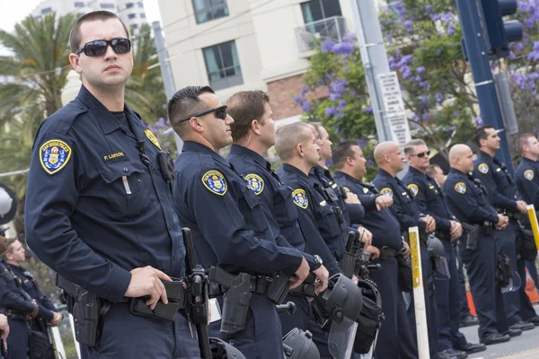 Police presence at Trump rally