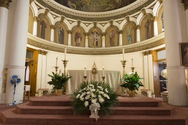 Interior Catholic church Saint Leonard