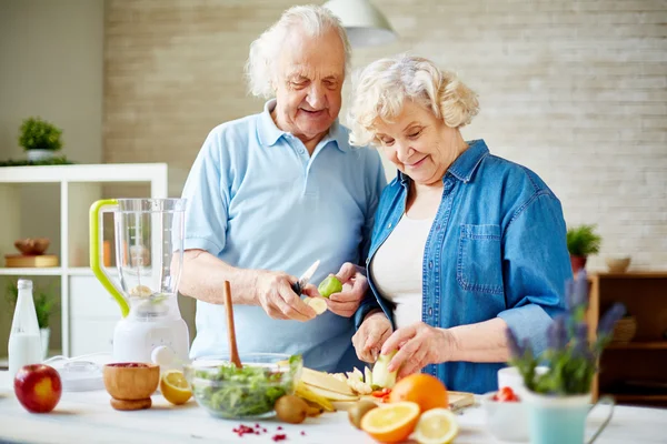 Modern senior couple