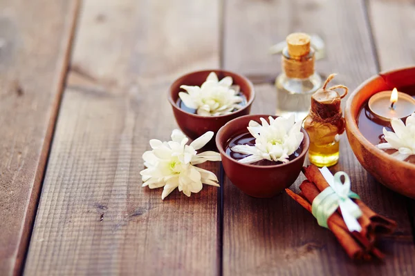 Aromatic oils in spa salon