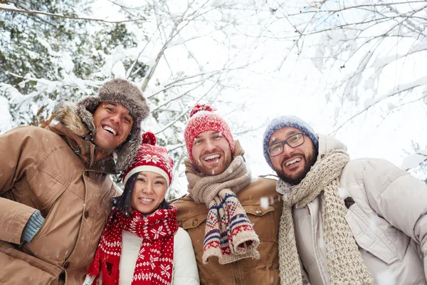 Friendly people Enjoying winter