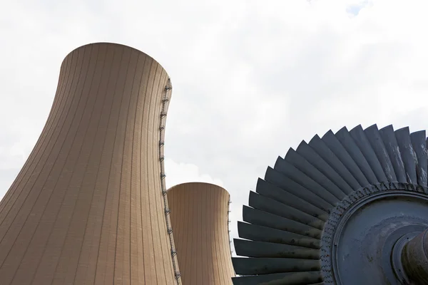 Steam turbine against nuclear power plant