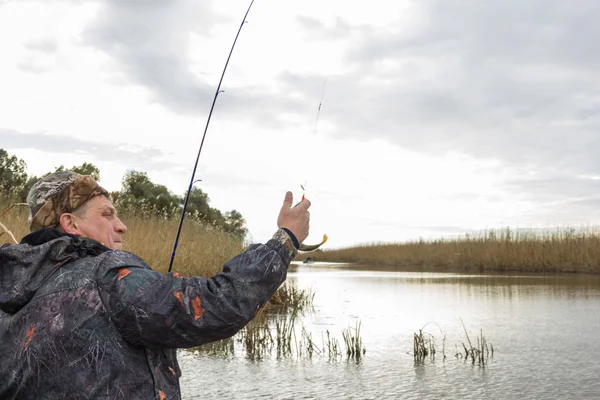 Fisherman with spinning