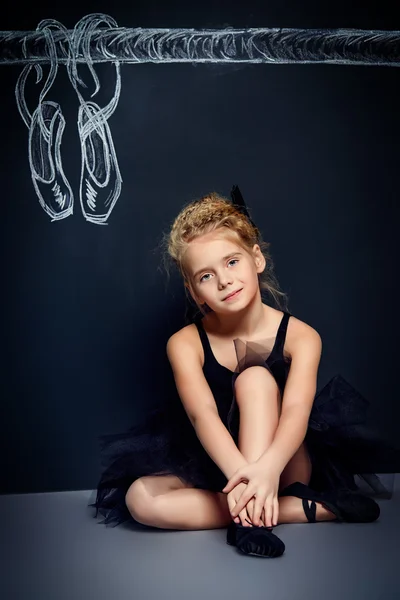 Pointe shoes. Beautiful girl ballet dancer.