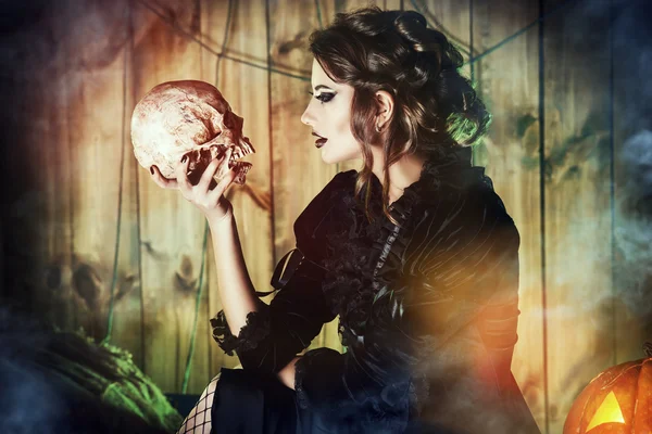 Vampire with a skull