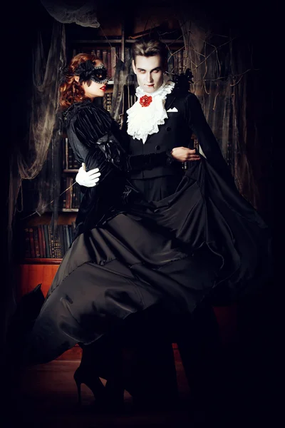 Dracula dance. Halloween.