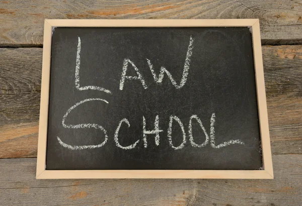 Law School written on chalkboard