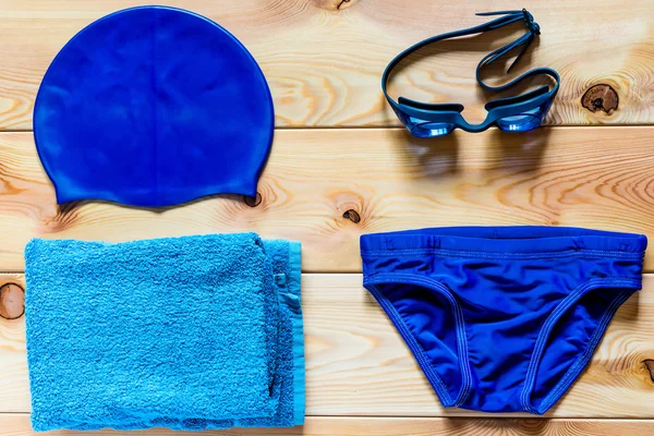 Accessories for competitive swimming in the pool for boys