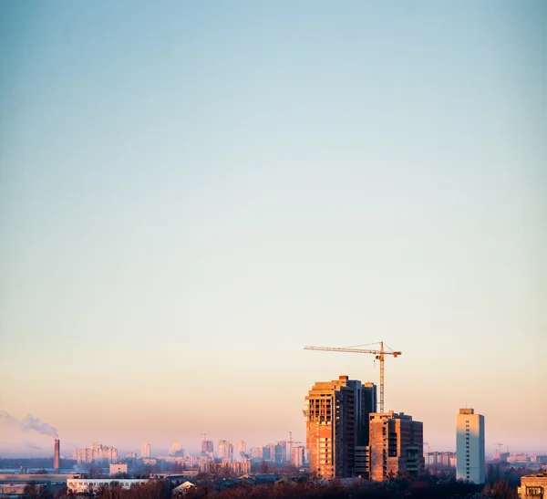 Industrial city. View from above