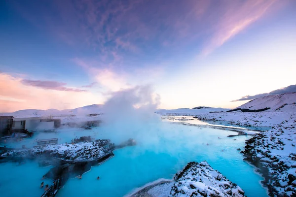 Blue lagoon hot spring spa.