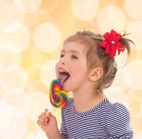 Little girl preparing holiday