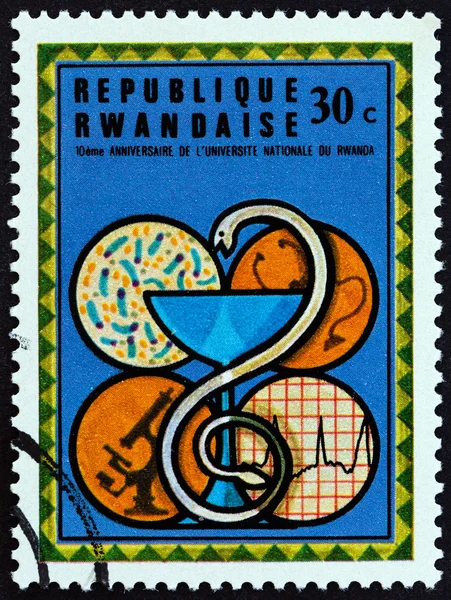 RWANDA - CIRCA 1975: A stamp printed in Rwanda from the \