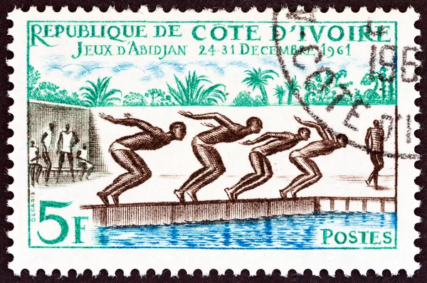 IVORY COAST - CIRCA 1961: A stamp printed in Ivory Coast from the \