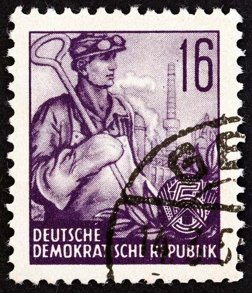 GERMAN DEMOCRATIC REPUBLIC - CIRCA 1953: A stamp printed in Germany from the \