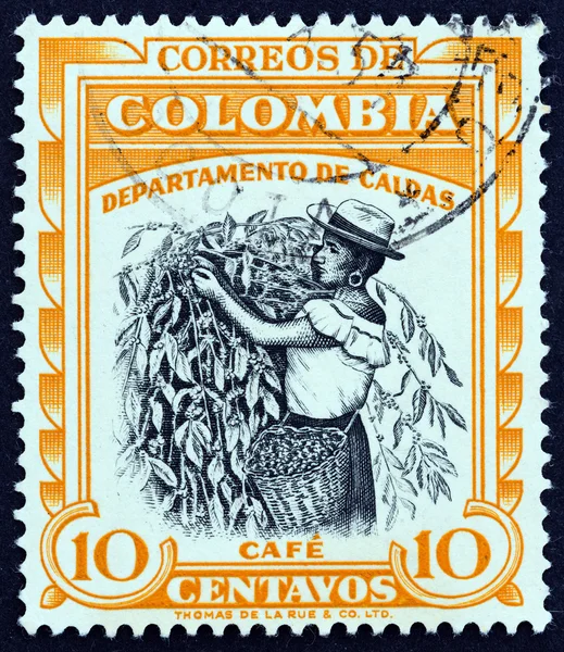 COLOMBIA - CIRCA 1956: A stamp printed in Colombia from the \
