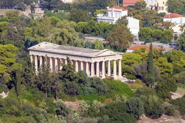View to Hephaestus Temple from Acropolis, Athens, Greece