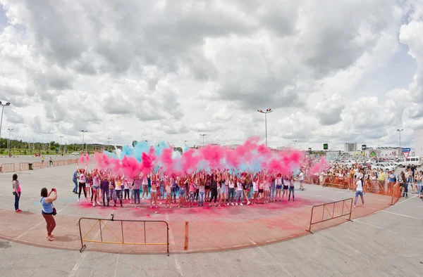 A flash mob dedicated to the day of Russia