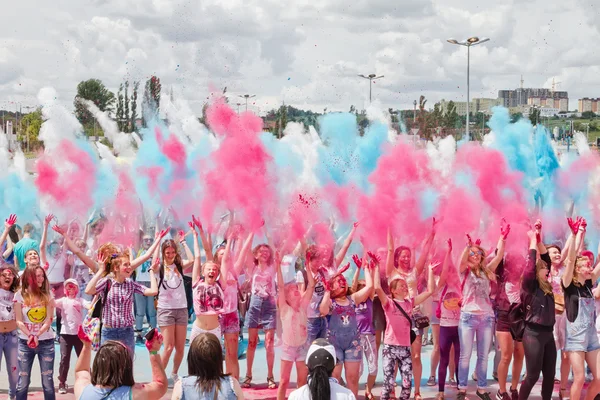 A flash mob dedicated to the day of Russia