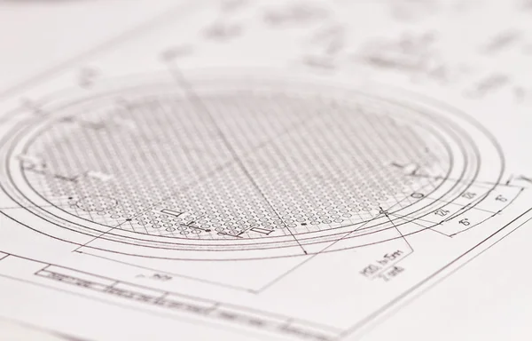 Drawing of the lattice of the heat exchanger dimensions and para