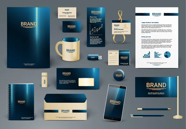 Corporate identity template. Branding design with logo.