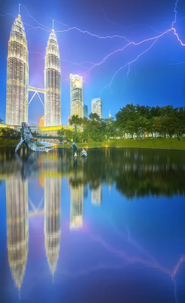 Kuala Lumpur night Scenery in the park, Malaysia