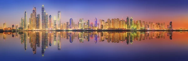 The beauty panorama of Dubai marina. UAE