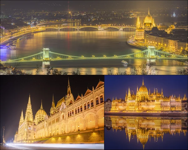 The beauty panorama of attractions Budapest.