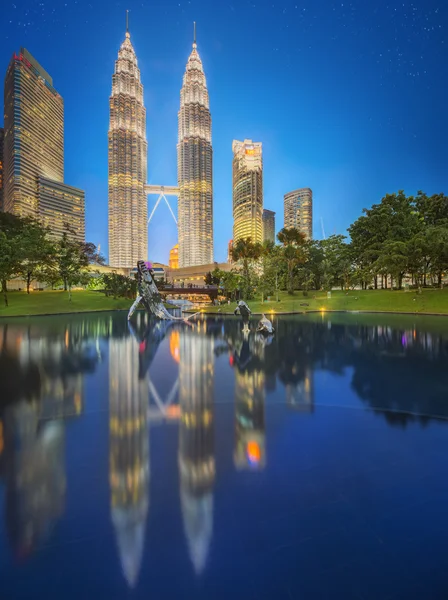 Modern architecture and city park, Malaysia